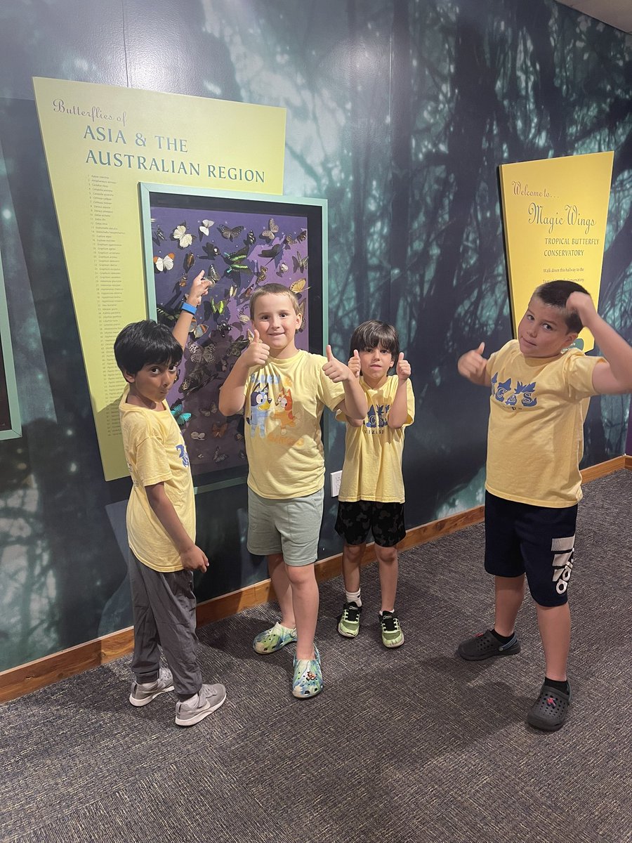 We had a blast on our field trip and got to explore butterflies, fossils, sound, and more!