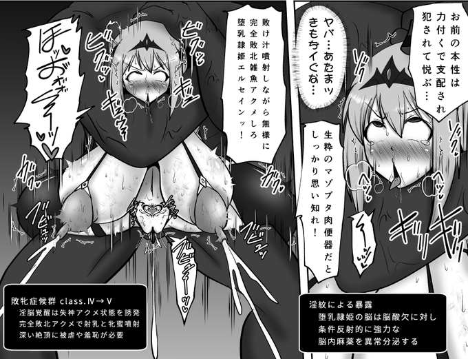 【アンケ用】
敗北マゾメス化していく変身ヒロイン
敗牝症候群(チン負け関連多め) 進行度.5

一部、オスに反応する系のステータスを統合して「対雄淫従反応」にまとめたのと
クリ関係2項目をステにしてみました 