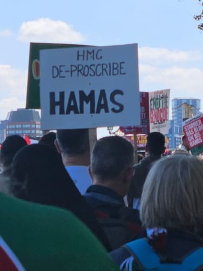 It's hardly surprising that there are people here who wish to deproscribe Hamas, but shocking nonetheless