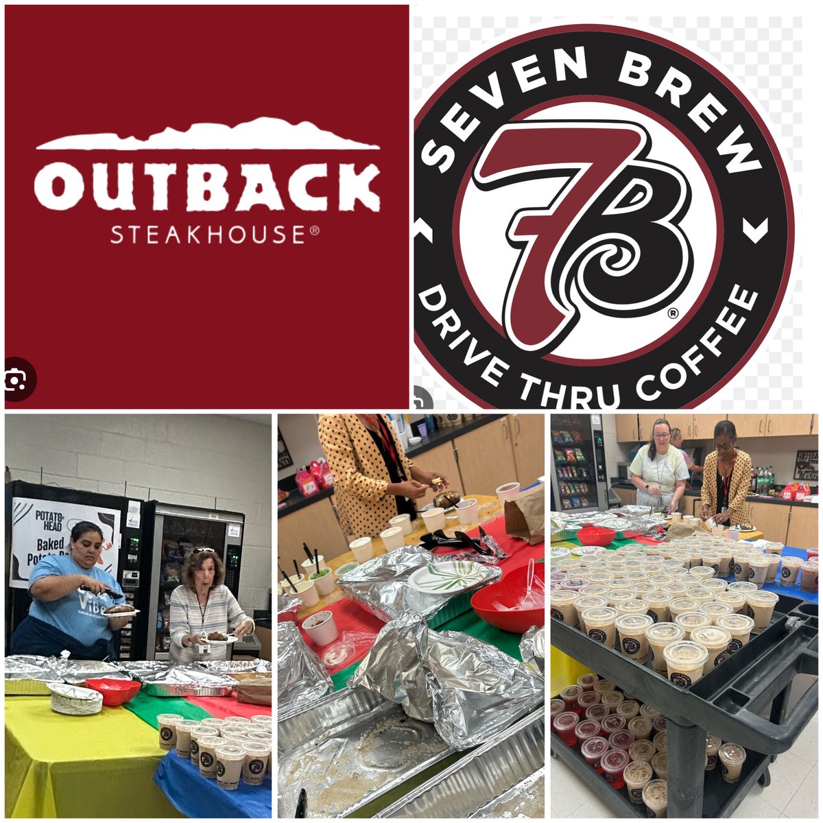 Kaitlyn Byrne-Mauro (@maurokaitlyn) on Twitter photo We are fortunate to have such wonderful businesses supporting DVE! A heartfelt thanks to our local Outback for the potato bar donation we look forward to every year!Also, thank you to Seven Brew Coffee for the tasty drinks, a treat! You Rock! 💎 <a href="/Outback/">Outback Steakhouse</a> @SevenBrew <a href="/7BrewCoffee/">7 Brew Coffee</a> We are fortunate to have such wonderful businesses supporting DVE! A heartfelt thanks to our local Outback for the potato bar donation we look forward to every year!Also, thank you to Seven Brew Coffee for the tasty drinks, a treat! You Rock! 💎 <a href="/Outback/">Outback Steakhouse</a> @SevenBrew <a href="/7BrewCoffee/">7 Brew Coffee</a>