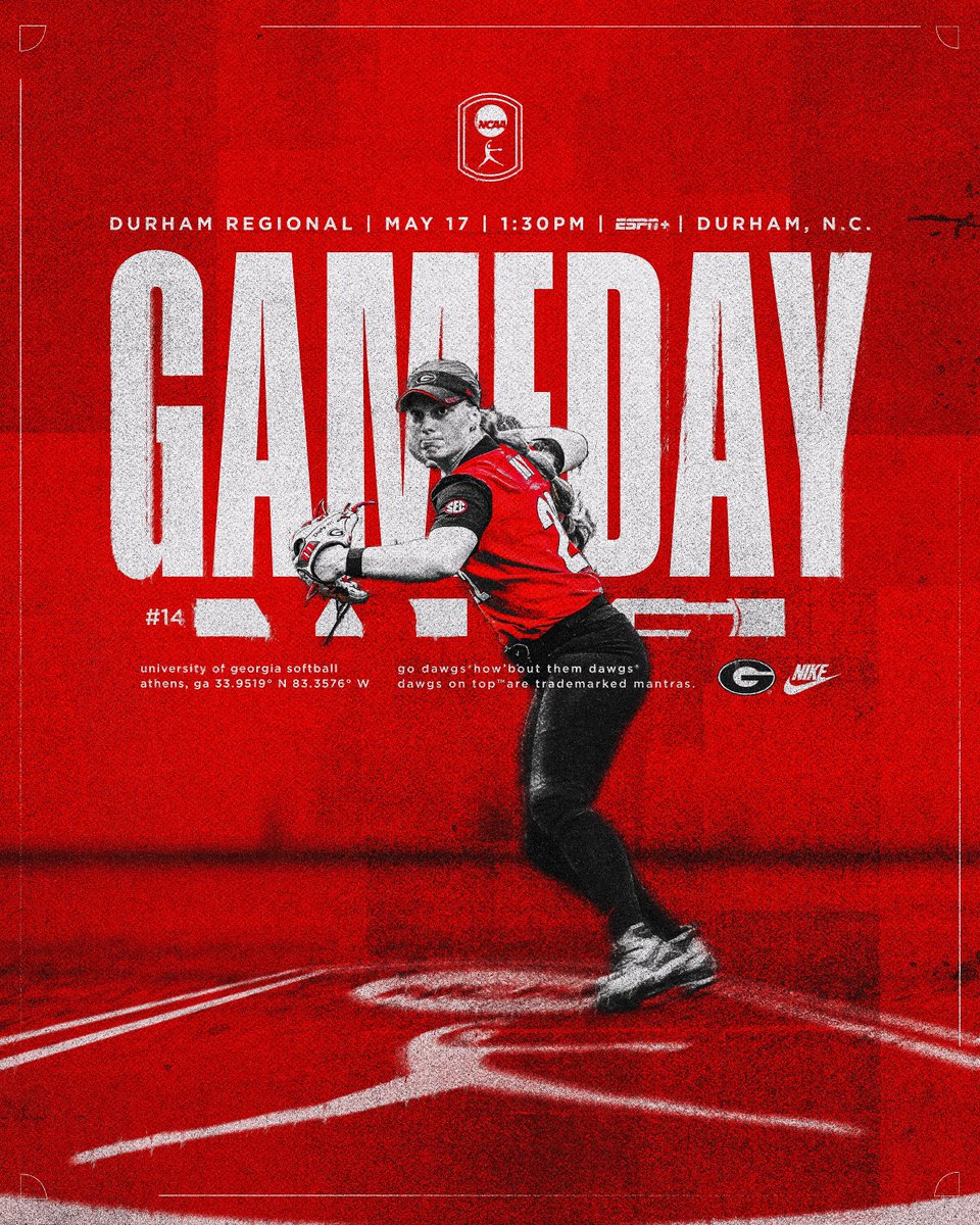 back to business 💼

🆚 (14) Duke
🕐 1:30 p.m.
📍 Durham, N.C. 
📱 gado.gs/d7w (ESPN+)
📊 gado.gs/d7x

#Team29 | #GoDawgs