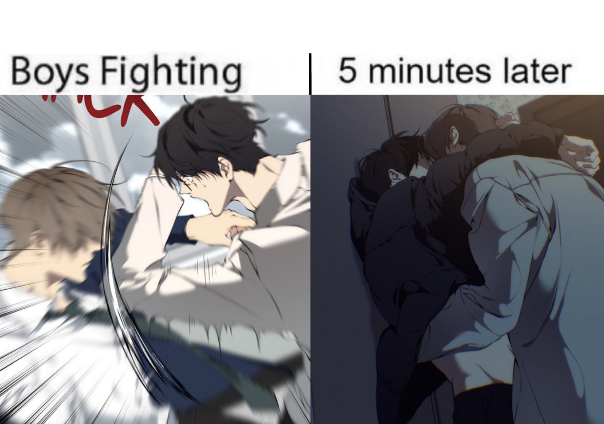 these two panels being literally one chapter a part 
#litc #lostinthecloud