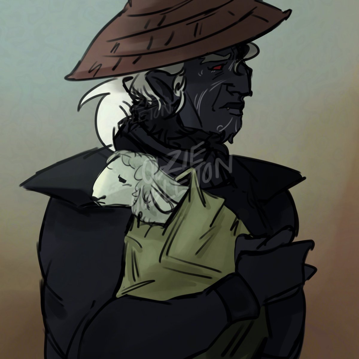 The ashen lamb!au #lordgarmadon #ninjago #pewterthelamb #fanart