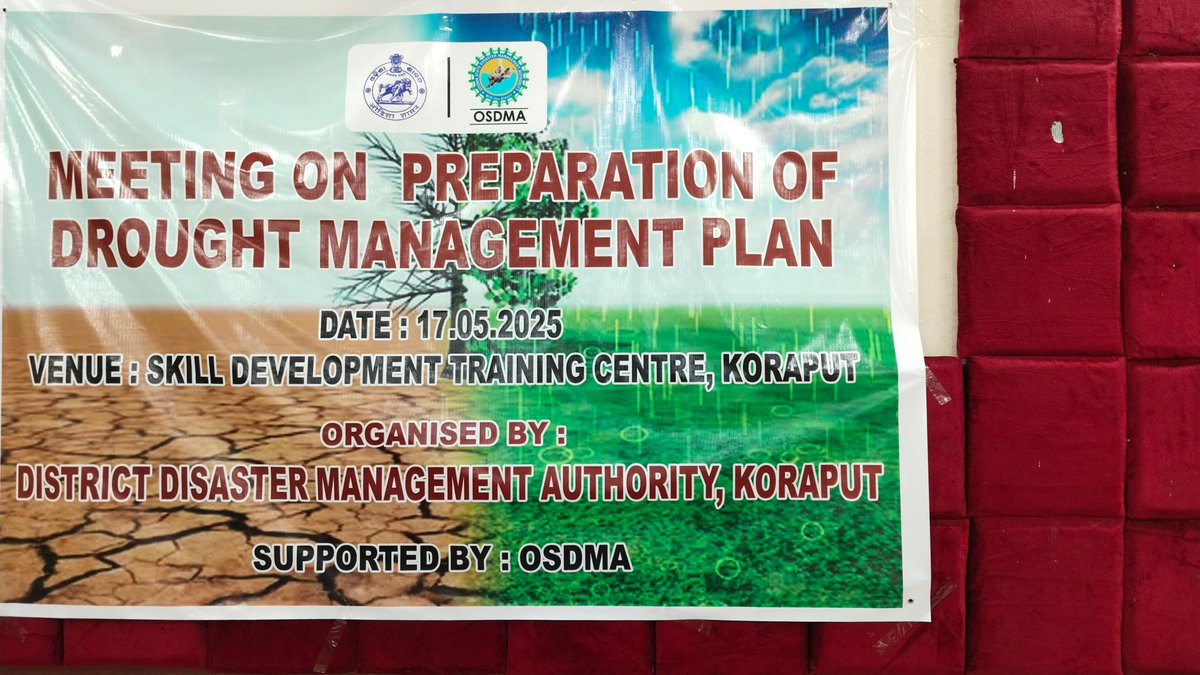 Consultation workshop on preparation of drought management plan at District Level has been conducted under the chairmainship of ADM, Koraput. All the concerned officials attended the workshop and gave their valuable opinion for preparation of Drought Management Plan.