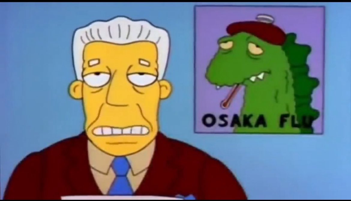 大阪万博の蚊で、今繋がりました❗️
大阪万博に大量の虫が沸いてる
この現場は人工蚊では！🦟

シンプソンズでやってたんですよ❗️

大阪万博で、蚊に刺されるシンプソンズ、その後に大阪インフルが起きてる
ストーリーですよ😱

人工蚊🦟ここに鳥インフルが仕込まれて撒かれるのでは😰