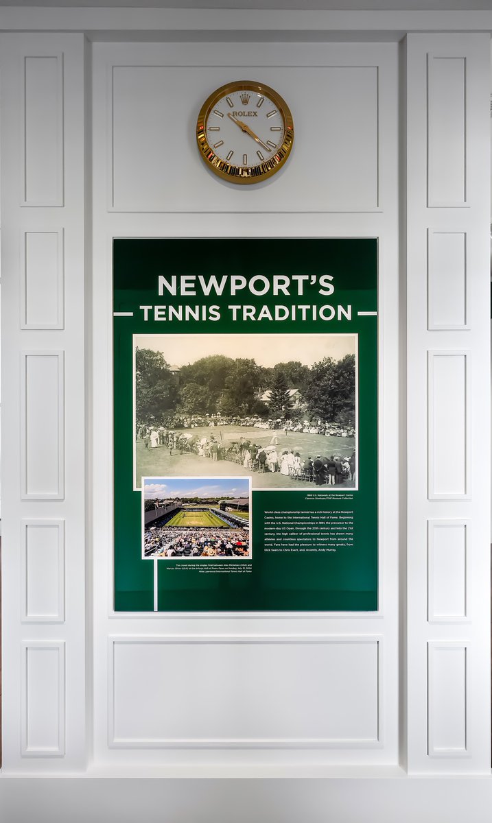 International Tennis Hall of Fame (@tennishallofame) on Twitter photo Discover the Newport Tennis Traditions Gallery, one of the brand new spaces in the Museum,
The gallery highlights the origins of American tennis in Newport and features a new display for the perpetual <a href="/usopen/">US Open Tennis</a> trophies 🎾🏆
A must-see for every tennis fan! Plan your visit ➡️ Discover the Newport Tennis Traditions Gallery, one of the brand new spaces in the Museum,
The gallery highlights the origins of American tennis in Newport and features a new display for the perpetual <a href="/usopen/">US Open Tennis</a> trophies 🎾🏆
A must-see for every tennis fan! Plan your visit ➡️