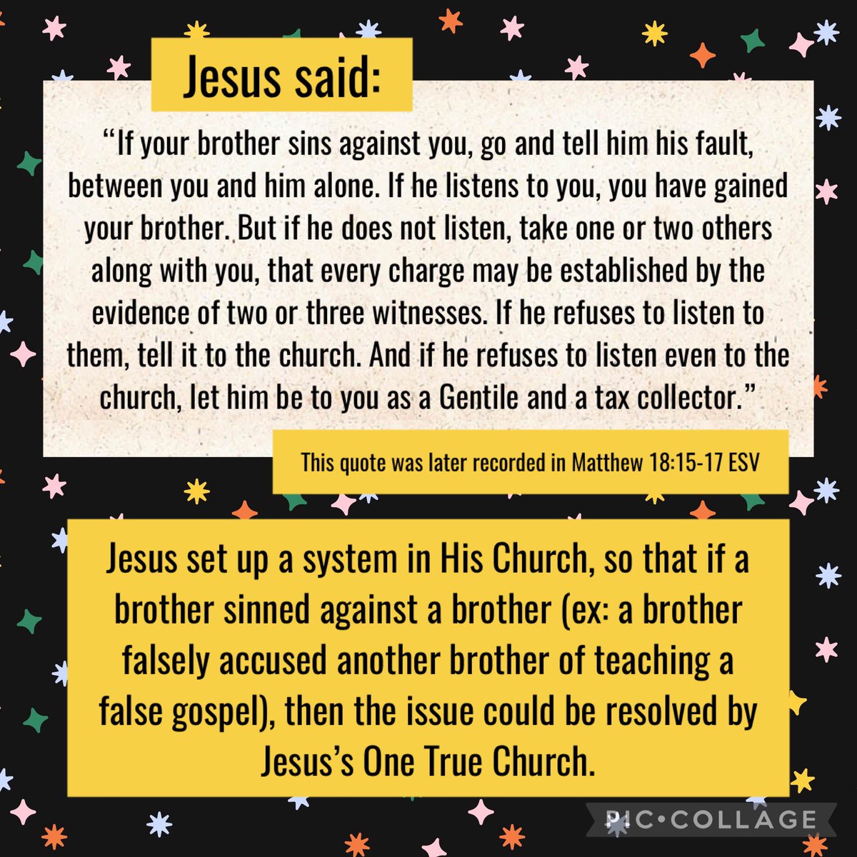How2BeChristian's tweet image. PROTESTANTS, like @IndianaBrunner, create their own fake “churches”, and celebrate their own works. 🚫

CHRISTIANS gather together is Christ’s One True Catholic Christian Church, and follow the system that Christ Himself put in place, to listen to His Church. ✝️

To be a…