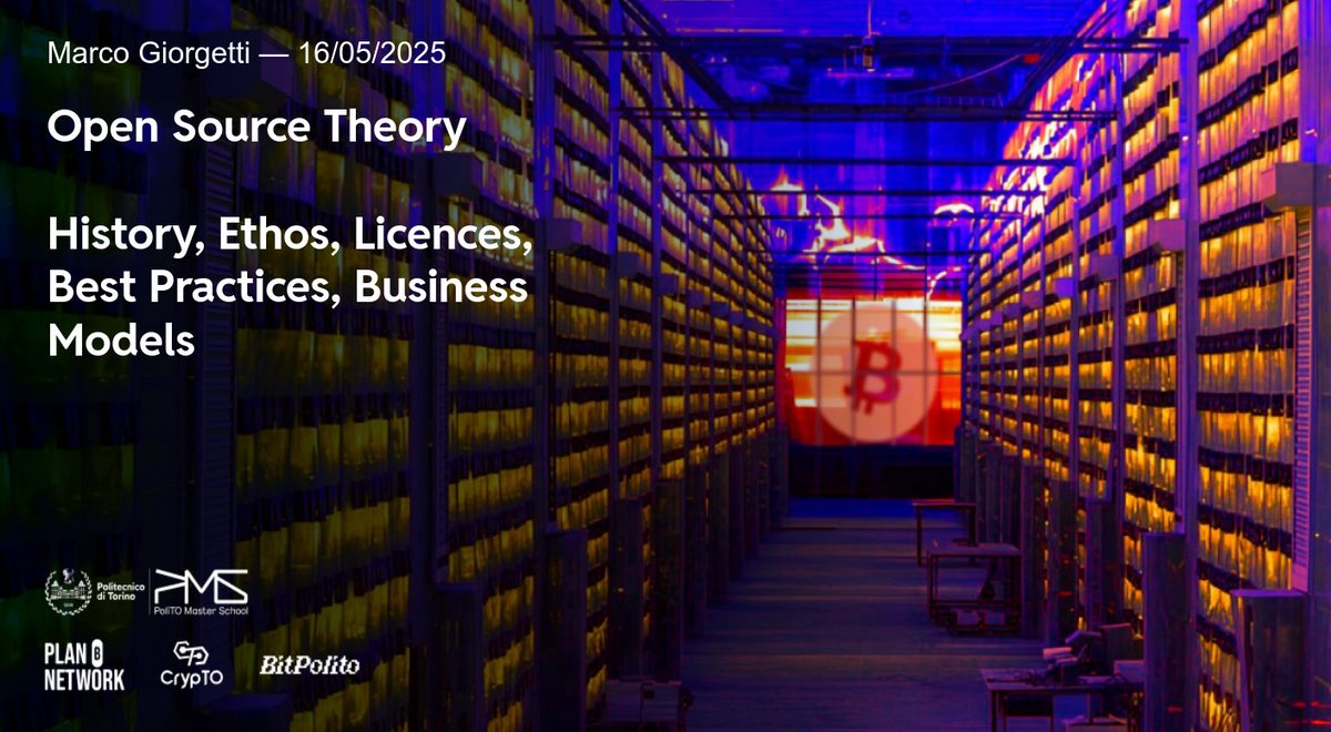 midimarcus's tweet image. Teaching open source to Bitcoin students at Politecnico di Torino — a dream come true.

FLOSS + Bitcoin + Education = ❤️

Thank you @PoliTOnews @planb_network  @bitpolito  for making it all possible.

#Bitcoin #FLOSS #OpenSource #Education #NoKYC