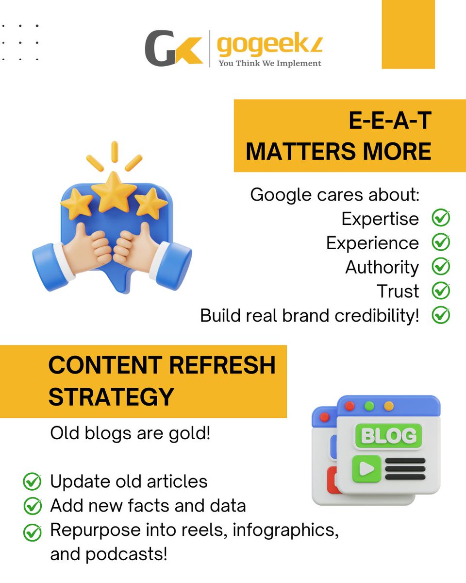 GoGeekz's tweet image. 🚀 SEO in 2025: What’s Changing &amp;amp; What You Need to Know!
👉 Follow @gogeekz for the latest digital marketing insights.
#seotipsandtricks #seo2025 #seotip #digitalmarketingtrends #GoGeekz #marketingstrategy #digitalmarketing #searchengineoptimizationtips