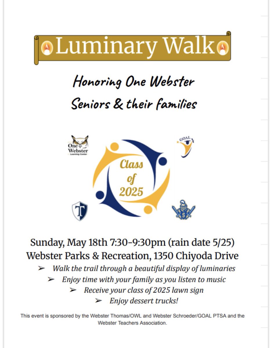 Schroeder / GOAL PTSA (@schroederptsa) on Twitter photo Can’t wait to see you all Sunday evening ! We look forward to an enchanting evening!! <a href="/GOALisGreat/">WebsterGOAL</a> <a href="/SchroederHS/">Webster Schroeder HS</a> Can’t wait to see you all Sunday evening ! We look forward to an enchanting evening!! <a href="/GOALisGreat/">WebsterGOAL</a> <a href="/SchroederHS/">Webster Schroeder HS</a>