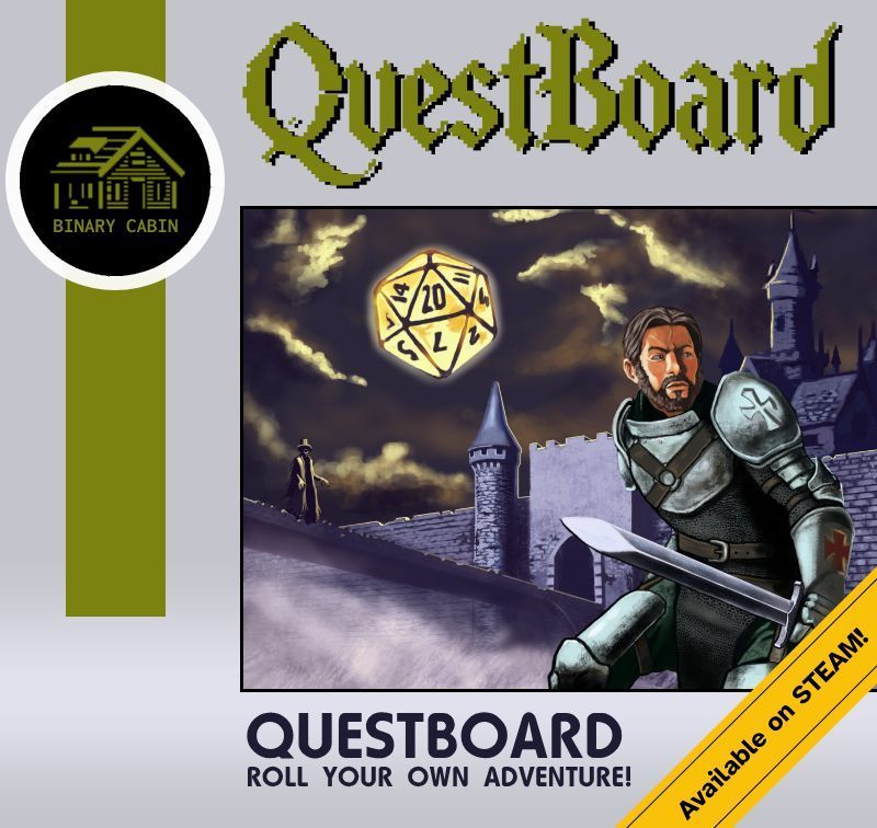 ⚔️ Happy to announce that *QuestBoard* the text-based rpg has an official Steam launch date, set only a few weeks away for June 3rd!

Ready to roll your own adventure?

Wishlist it now to prepare for launch: store.steampowered.com/app/3206770/Qu…
