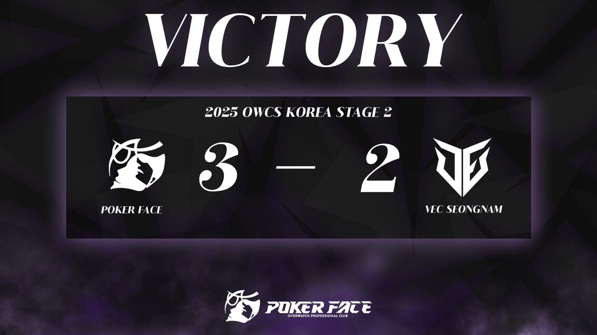 [ 2025 OWCS KOREA STAGE 2 ]

VEC 팀과의 경기에서 3 : 2의 스코어로 승리하였습니다.

첫 승리이지만 부족했던 부분이 많이 있었던 것 같아 아쉬움이 남는 경기입니다.

다음 주차에는 더 성장하여 돌아오도록 하겠습니다!

오늘 응원해 주신 모든 분들 감사합니다💜