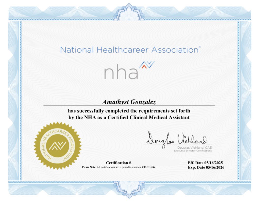 Getting it done both on &amp; off the field! 

Started my week off receiving Unanimous 1st Team All-District! <a href="/HarlanHawks_SB/">Harlan Hawk Softball</a> <a href="/utpb_softball/">utpbsoftball</a> 

Ended my week passing my state certification exam and am blessed to share that I’m now a Certified Clinical Medical Assistant 🩺❤️‍🩹

AGTG 🙏🏻✝️