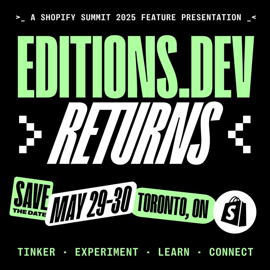 Excited to attend Shopify’s #EditionsDev in a couple of weeks!

Built 3 Shopify Plus agencies, launched 20+ Shopify apps, 2 exits later—still just getting started.

Let’s connect in Toronto if you’re going!

#Shopify #Ecommerce #AI #Founders