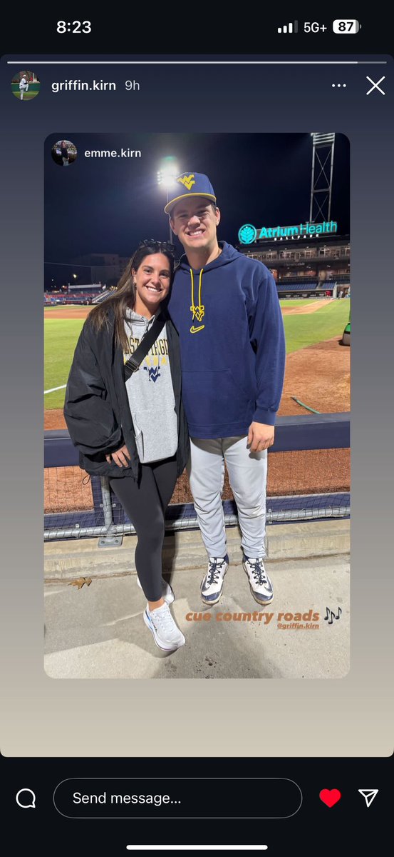 chris_kirn's tweet photo. Happy Senior Day &amp; Graduation Weekend, Griff. Thank you for taking mom, Emme, and I on this great ride, we have loved every pitch and mile traveled. We are proud of you. Keep going, works not done!! https://t.co/E8YYzXpMrN
