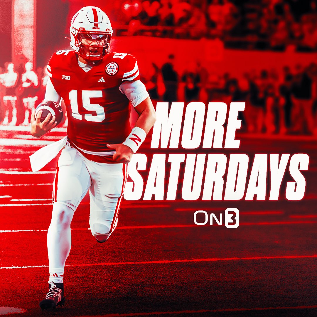 15 more Saturdays until college football returns⏳

on3.com/teams/nebraska…