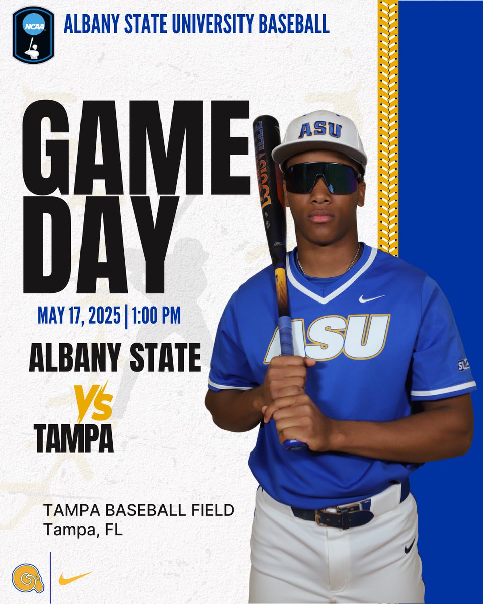 Day 3 is here. Albany State takes on Tampa with a finals berth on the line. Let's rally behind our Golden Rams as we continue to make history. #creatinglegacies To watch live visit, sunshinestateconference.tv/tampa/