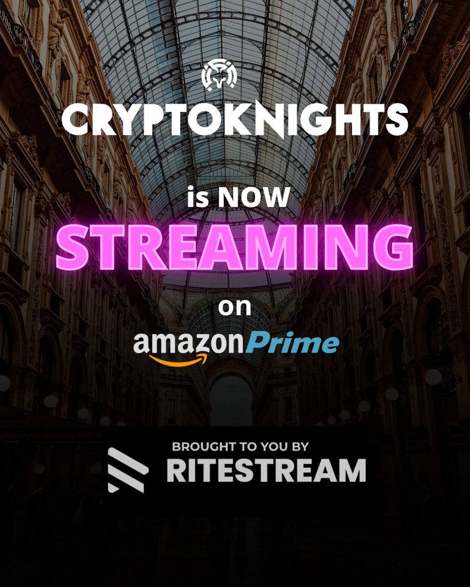 CryptoKnightsShow (@cryptoknightshq) on Twitter photo SURPRISE! 🚨 #CryptoKnights is NOW STREAMING on <a href="/PrimeVideo/">Prime Video</a>!
Watch crypto's biggest investors judge the next billion-dollar #Web3 projects in this groundbreaking reality series.
The first <a href="/ritestream_io/">ritestream</a> original is making HISTORY!
Available now in US/UK 🌎 SURPRISE! 🚨 #CryptoKnights is NOW STREAMING on <a href="/PrimeVideo/">Prime Video</a>!
Watch crypto's biggest investors judge the next billion-dollar #Web3 projects in this groundbreaking reality series.
The first <a href="/ritestream_io/">ritestream</a> original is making HISTORY!
Available now in US/UK 🌎