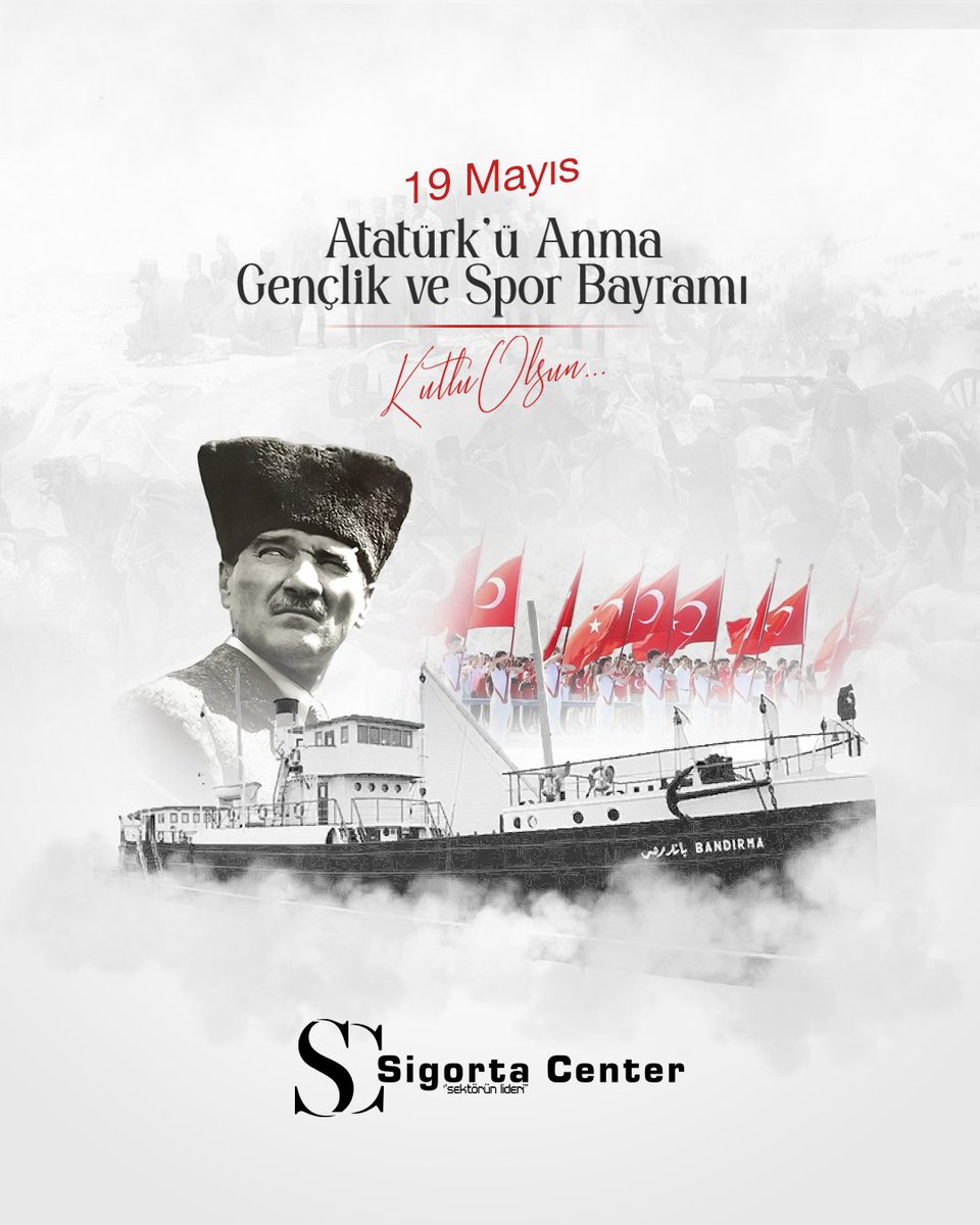 sigortacentertr's tweet photo. 19 Mayıs Atatürk'ü Anma, Gençlik ve Spor Bayramımız Kutlu Olsun!
#trafiksigorta #trafiksigortasi #zorunlutrafiksigortasi #yagınsigortası #dask #poliçe #inşaatsigortası #bilgi #konya #ankara #inşaatsigortasi #nakliyatsigortası #19mayısatatürküanmagençlikvesporbayramı https://t.co/oYU8LgjHsi