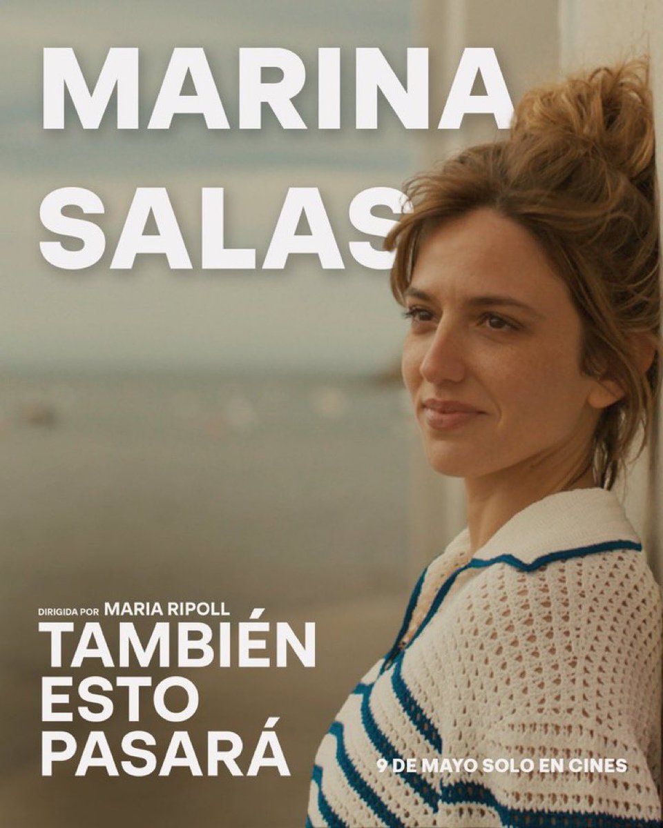 Si encara no has vist “También esto pasará”, la nova pel·lícula de María Ripoll basada en el reeixit llibre de Milena Busquets, DEMÀ després de la sessió de les 20:10h ens visitarà la seva protagonista Marina Salas per a un col·loqui. Entrades: tinyurl.com/3epnr3th