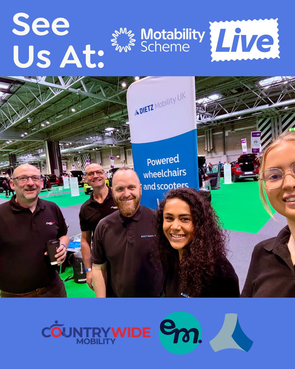 Day Two at the Motability Event NEC! 🚀

We’re thrilled to be back for another exciting day with our DIETZ team, proudly partnering with Countrywide Mobility to bring you the best in mobility solutions.

We can’t wait to meet you and help you explore the possibilities! 🙌