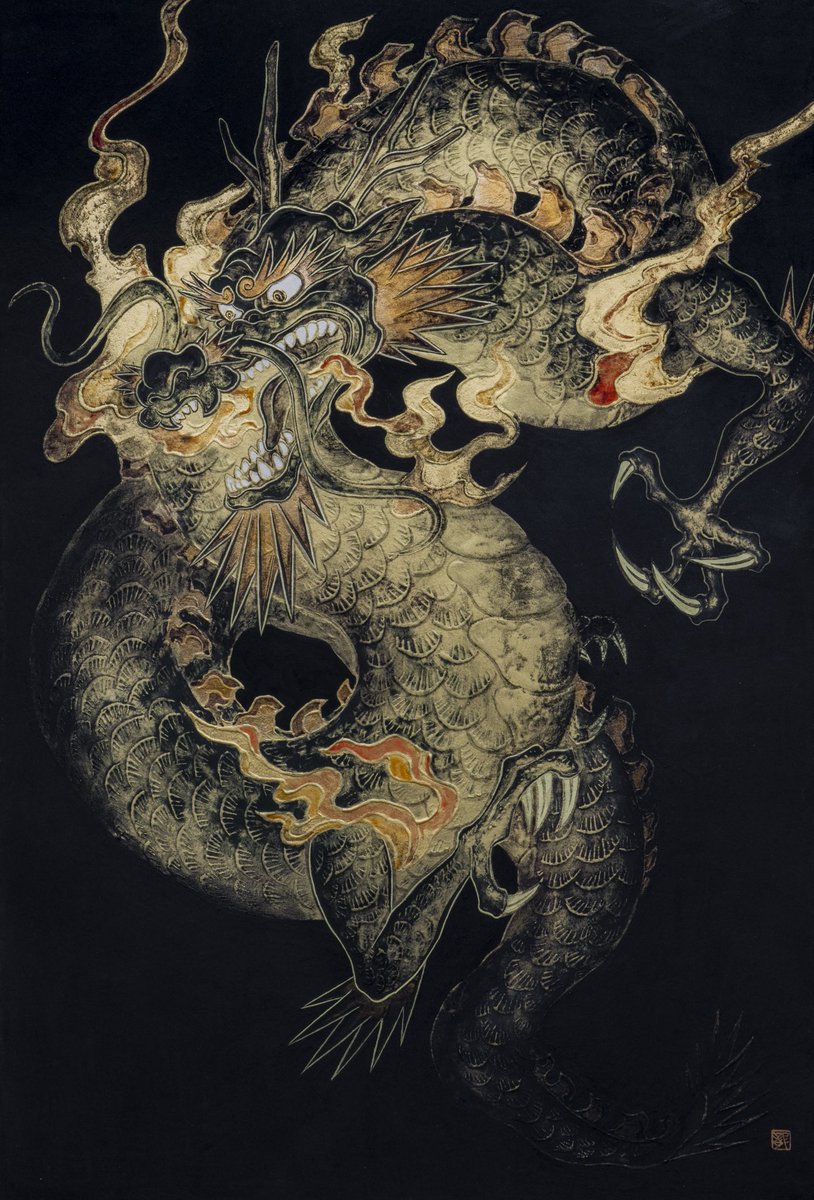 北澤龍　販売価格以下　日本画　昇龍図　龍　本物　新品未使用品 北澤 龍 ryu kitazawa (@beeeeryu) / X