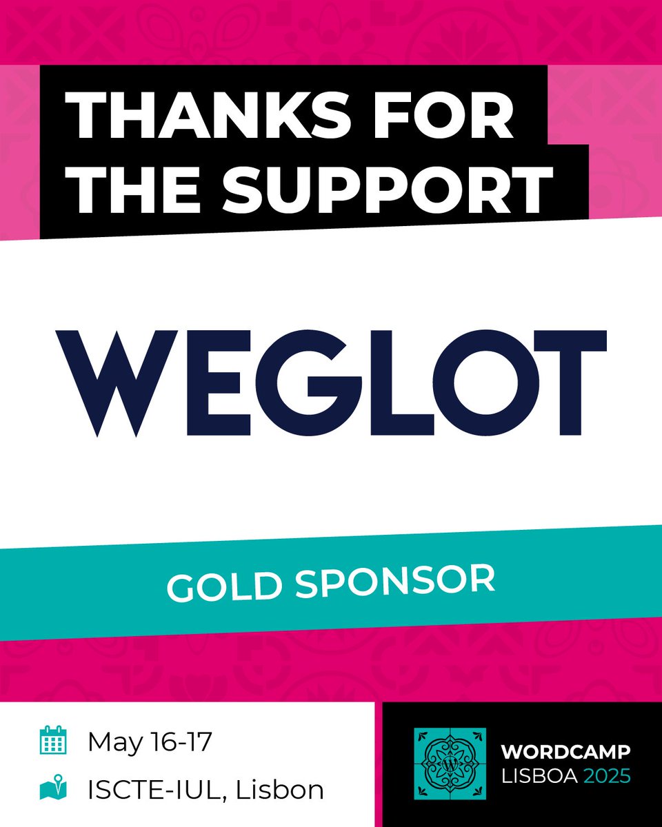 WordCamp Portugal tweet media