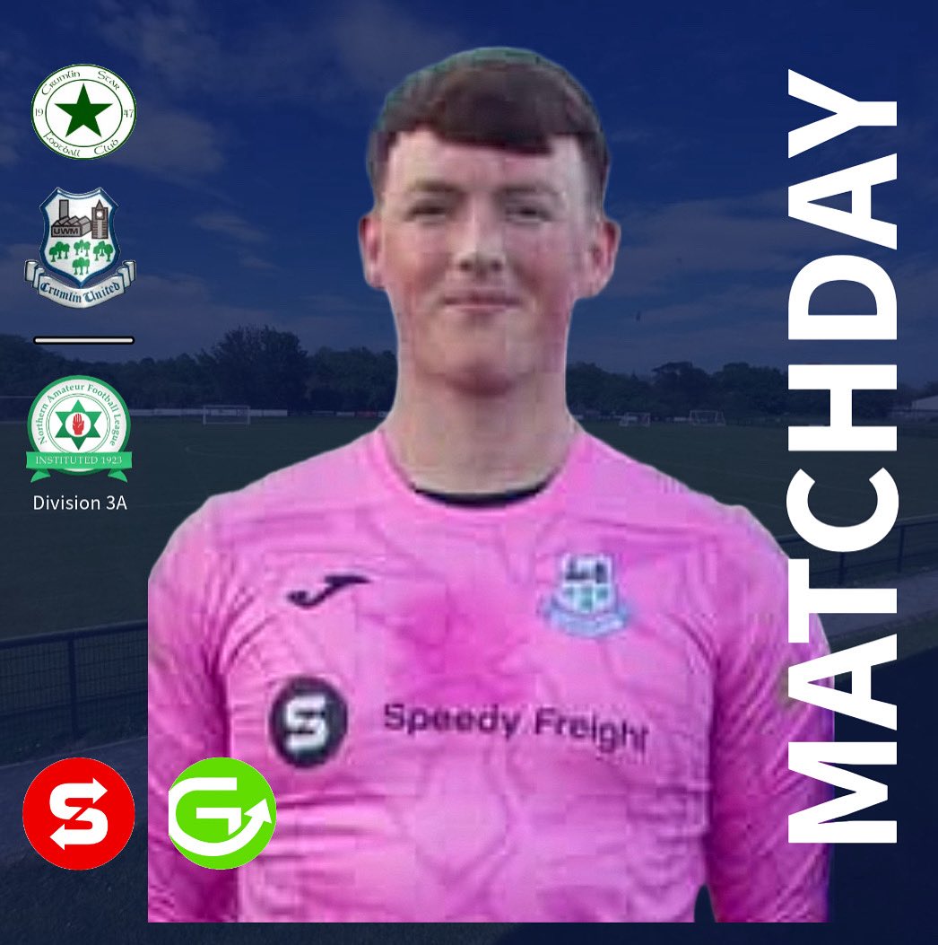MATCHDAY 🔵

🆚 <a href="/CrumlinStarFC/">Crumlin Star Football Club💚⭐</a> 
🕑 2pm
🏆 NAFL Div 3A
🏟️ Larne Academy of Sport