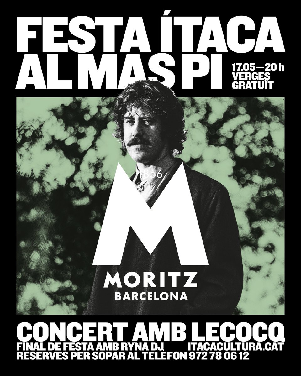 Festival ÍTACA (@itacacultura) on Twitter photo Avui, FESTA ÍTACA - MORITZ a Mas Pi, a Verges, amb un concert gratuït de <a href="/lecocq_enric/">Enric Mont Lecocq</a> 🎊 Ens hi veiem? Avui, FESTA ÍTACA - MORITZ a Mas Pi, a Verges, amb un concert gratuït de <a href="/lecocq_enric/">Enric Mont Lecocq</a> 🎊 Ens hi veiem?