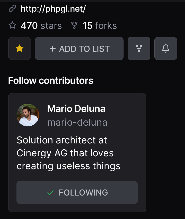 parables_bolt's tweet photo. @_relentlessrise @Mario_Deluna It's right there on his GitHub profile 🤩 https://t.co/fPjVq1xk11