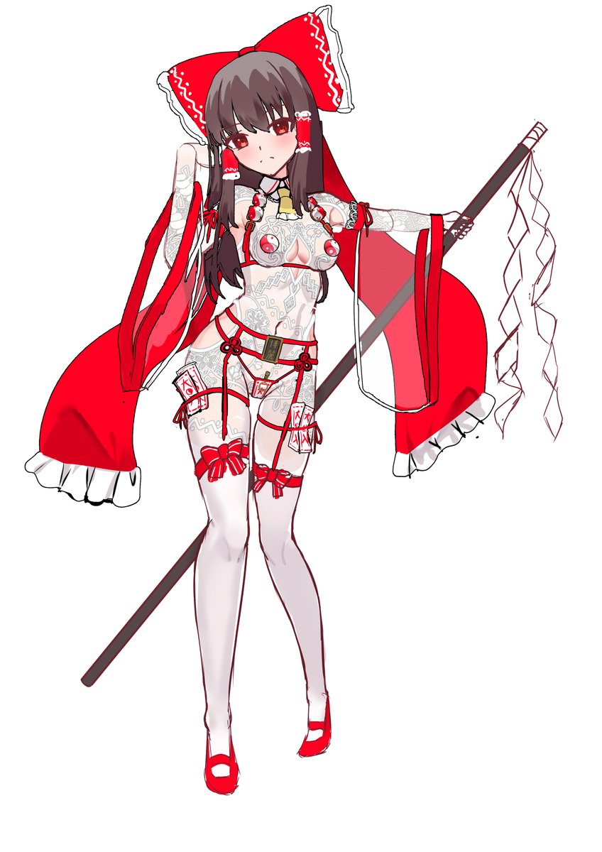 いろんな意味で実用性も兼ねた博麗巫女スーツ案 