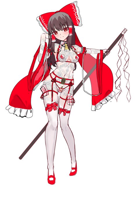 いろんな意味で実用性も兼ねた博麗巫女スーツ案 