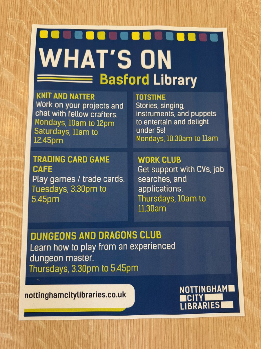 BasfordLabour's tweet image. In #Basford library for surgery this morning. Pop along and say hi and look at the fantastic activities that are on over the next few weeks!