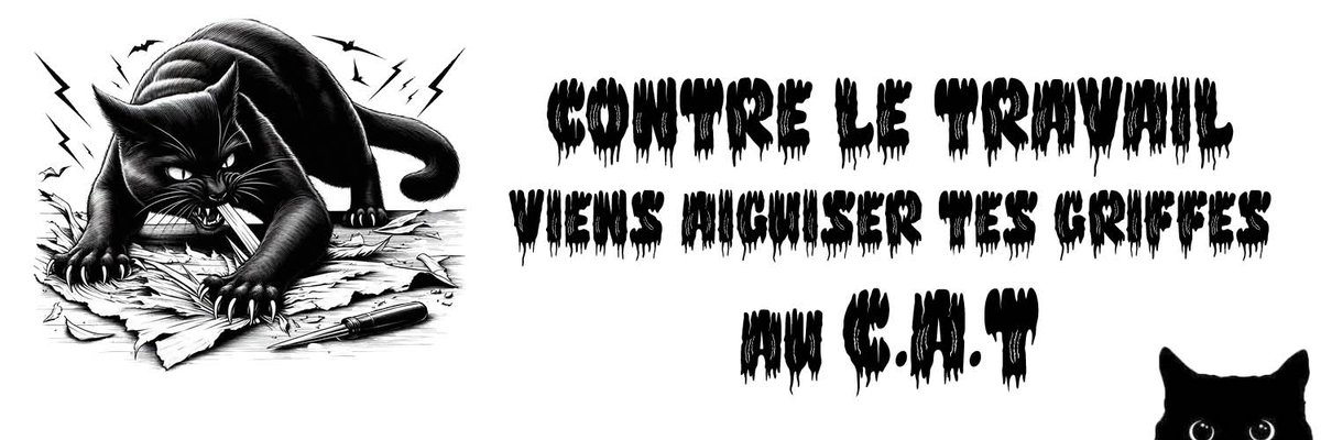 PERMANENCE DU C.A.T DEMAIN ! 

Passez de 14h30 à 16h30 demain au 45 rue du Pré Saint Gervais pour discuter refus du travail ! 🐈‍⬛🔥