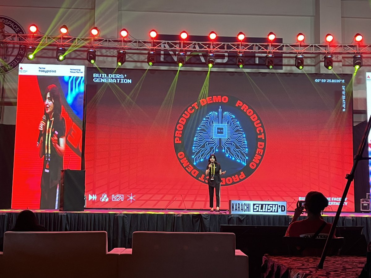 ShakeelSEO's tweet photo. Product Demo of TB-AI at Slush'D Karachi 2025 by Dr Hira Fareed.
#KarachiSlushD #KatalystLabs #BuildersGeneration #SocialChamp
#TBAI https://t.co/cM9KEUncWc