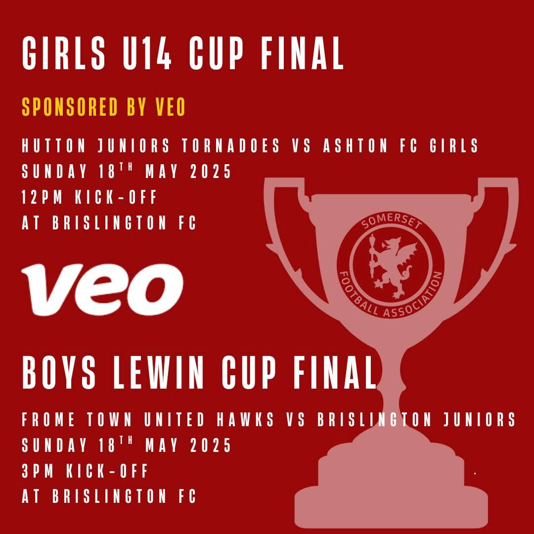 U14s step up this Sunday in the Lewin Cup Final — can they follow last week’s U15 cup win?

3PM KO | Sun 18 May | Brislington FC

Let’s back the boys!
#UpTheBris