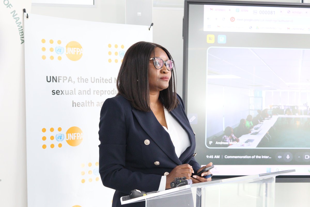 UNFPA_Namibia's tweet photo. 2/ Ms. Sylvia Hamata, President of #IMANA, delivered the welcoming remarks:
“We gather as a community of practitioners, policymakers, and partners, with a shared vision of building a stronger, more resilient health system for every woman, every baby, everywhere.”👩🏾‍⚕️
 #IDM202 https://t.co/HDbGUIEUmB
