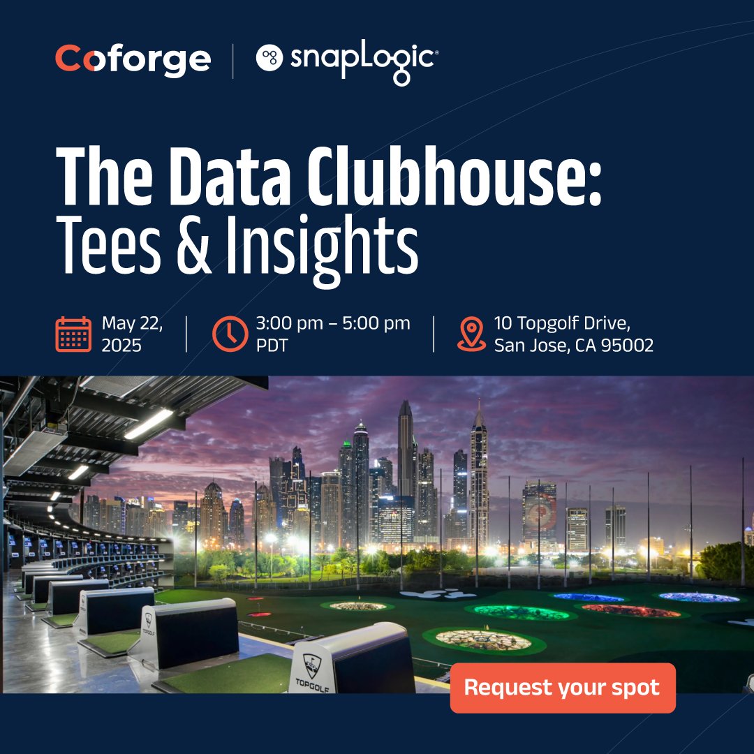 Integration is no longer just a backend function—it’s a strategic enabler of agility and scale.

Join <a href="/SnapLogic/">SnapLogic</a> &amp; Coforge on May 22 in San Jose for real-world insights on GenAI, AgentCreator &amp; cloud-native architecture.

Reserve your spot: lnkd.in/gDVDPWwP