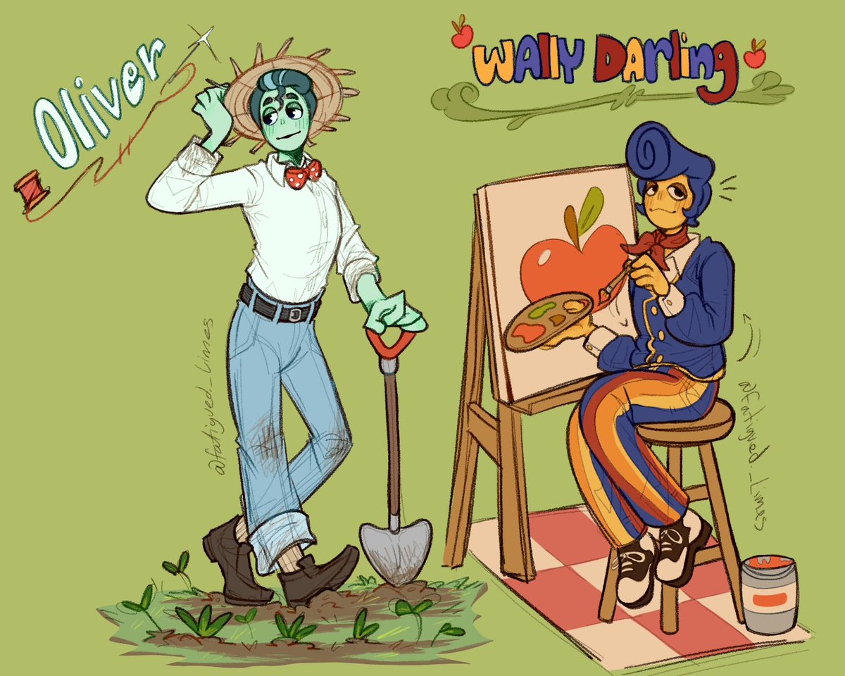 Fatigued_Limes's tweet photo. Playing Threadville made me remeber welcome home was a phase I had so I drew the two best puppet boys together  #threadvilleoliver #threadville #welcomehomefanart #WallyDarling https://t.co/xnW10rx0mN