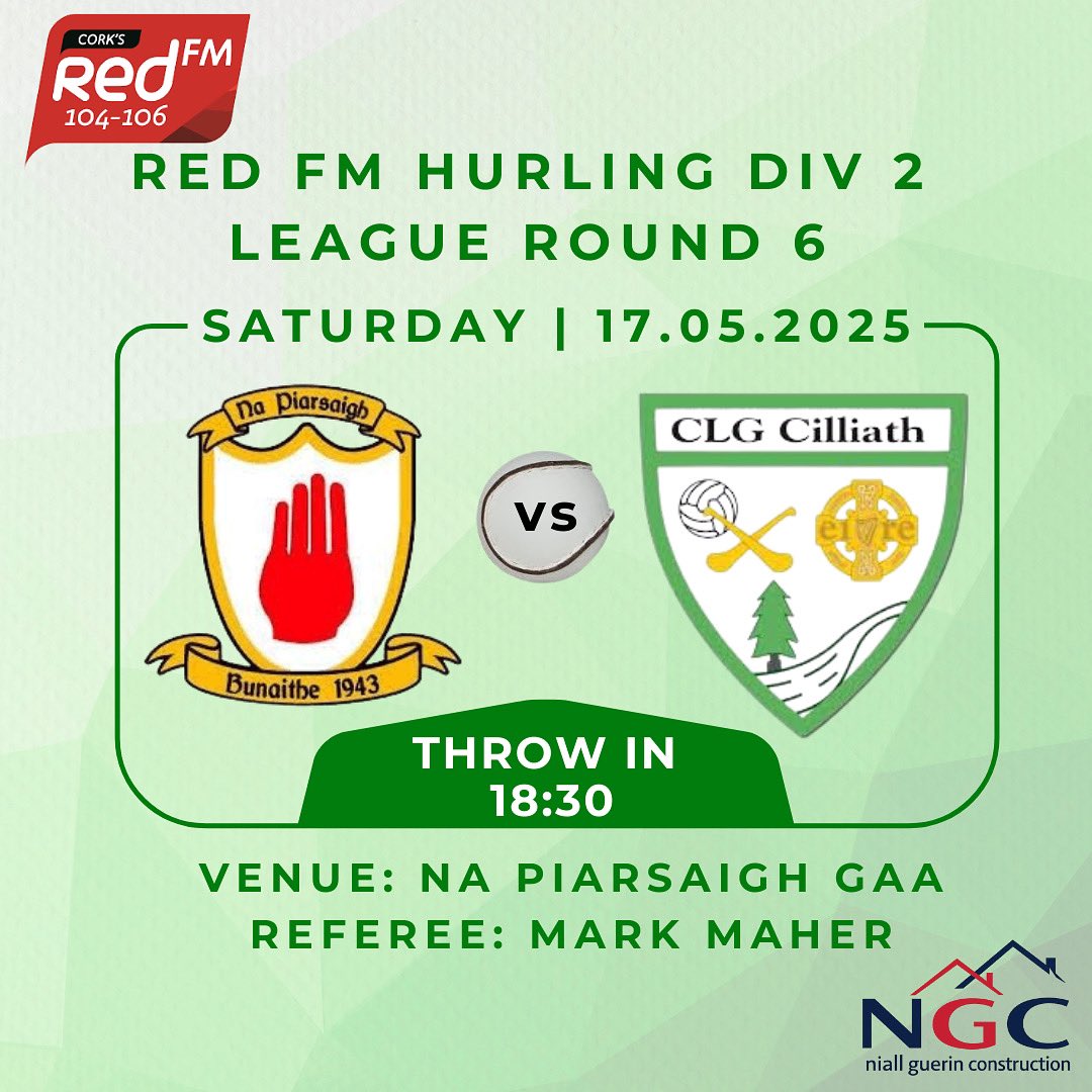 Killeagh GAA (@killeaghgaa) on Twitter photo Best of luck to our Seniors this evening, they play <a href="/NaPiarsaighCork/">NaPiarsaighCorcaigh</a> away, throw in at 6:30. #cilliathabú 🟩⬜️ Best of luck to our Seniors this evening, they play <a href="/NaPiarsaighCork/">NaPiarsaighCorcaigh</a> away, throw in at 6:30. #cilliathabú 🟩⬜️