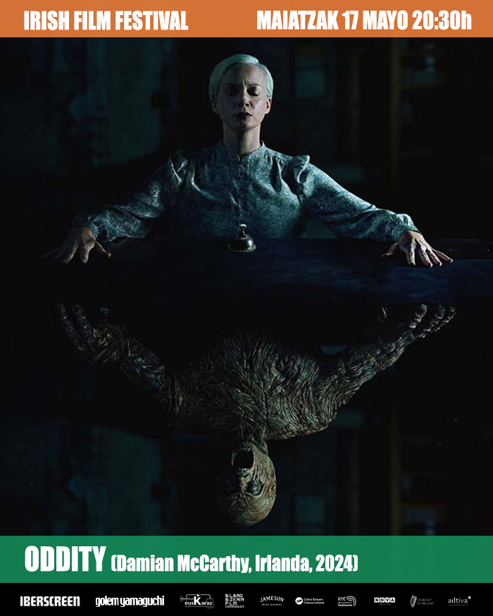 Cines Golem Pamplona (@golempamplona) on Twitter photo 🇮🇪 Gaur <a href="/iberscreen/">Iberscreen</a> #IrishFilmFestival:
🎞️ #Dreamtown, el coming of age de un hombre de 56 años dirigido por #StevenMckenna.
🎞️ #Oddity, una cinta de terror de #DamianMcCarthy en la que una médium investiga el asesinato de su hermana.
Entradas 🎟️: ow.ly/te9E50VP5aB 🇮🇪 Gaur <a href="/iberscreen/">Iberscreen</a> #IrishFilmFestival:
🎞️ #Dreamtown, el coming of age de un hombre de 56 años dirigido por #StevenMckenna.
🎞️ #Oddity, una cinta de terror de #DamianMcCarthy en la que una médium investiga el asesinato de su hermana.
Entradas 🎟️: ow.ly/te9E50VP5aB