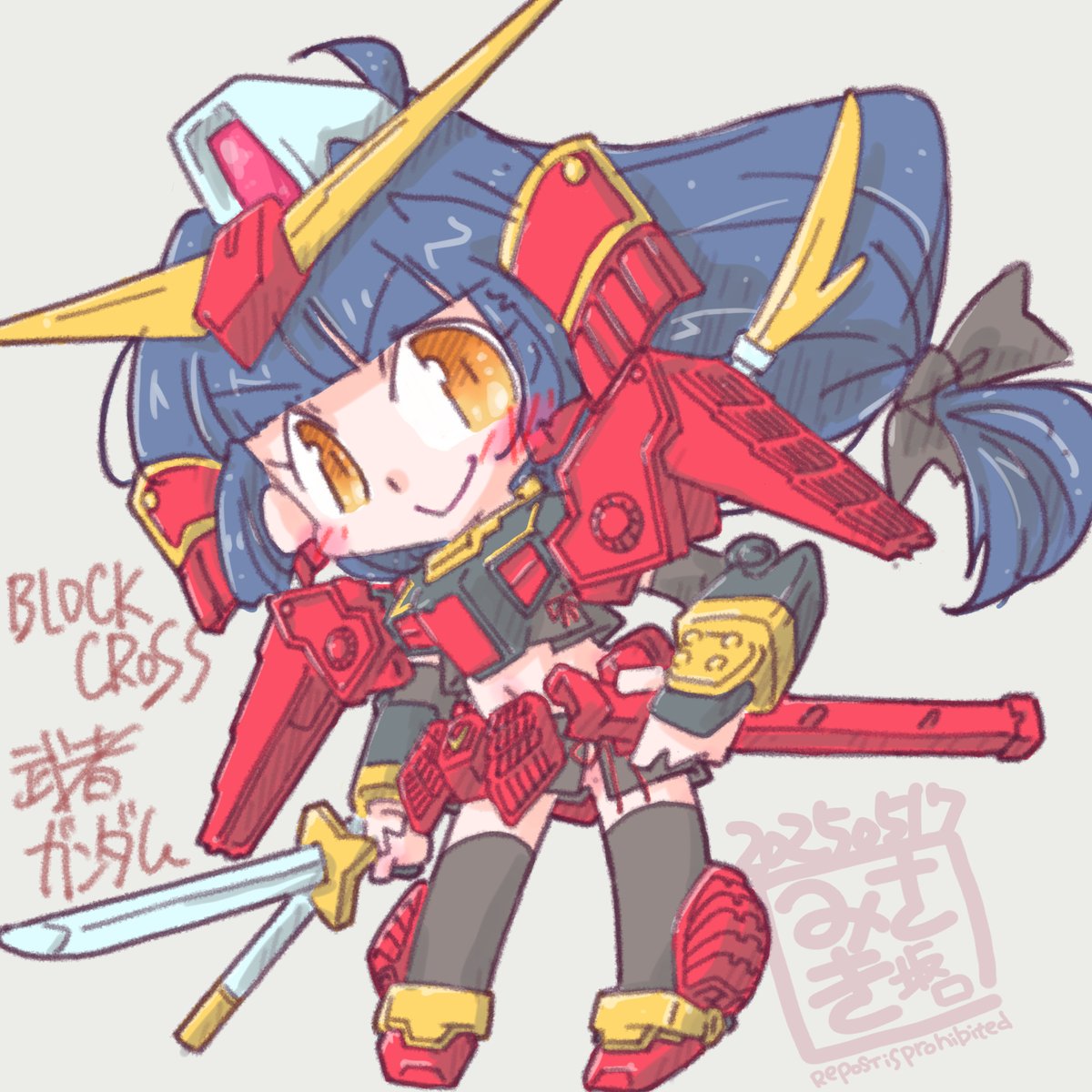 bittecompany's tweet image. #MS少女 
試しにブロックロスの武者ガンダム購入。
プロポーションがBB戦士やコンバージよりスマートなとこは買い。
パーツ同士干渉して、ポージングはあまり楽しめない。
コンセプトどおり他のキットと組み替えて遊ぶのが正解か