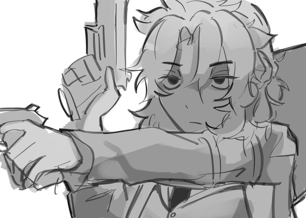 artblock kicking my ass but i drew albedo as solemn lament yi sang (inspo by @/va1erina_ ) #albedogenshinimpact