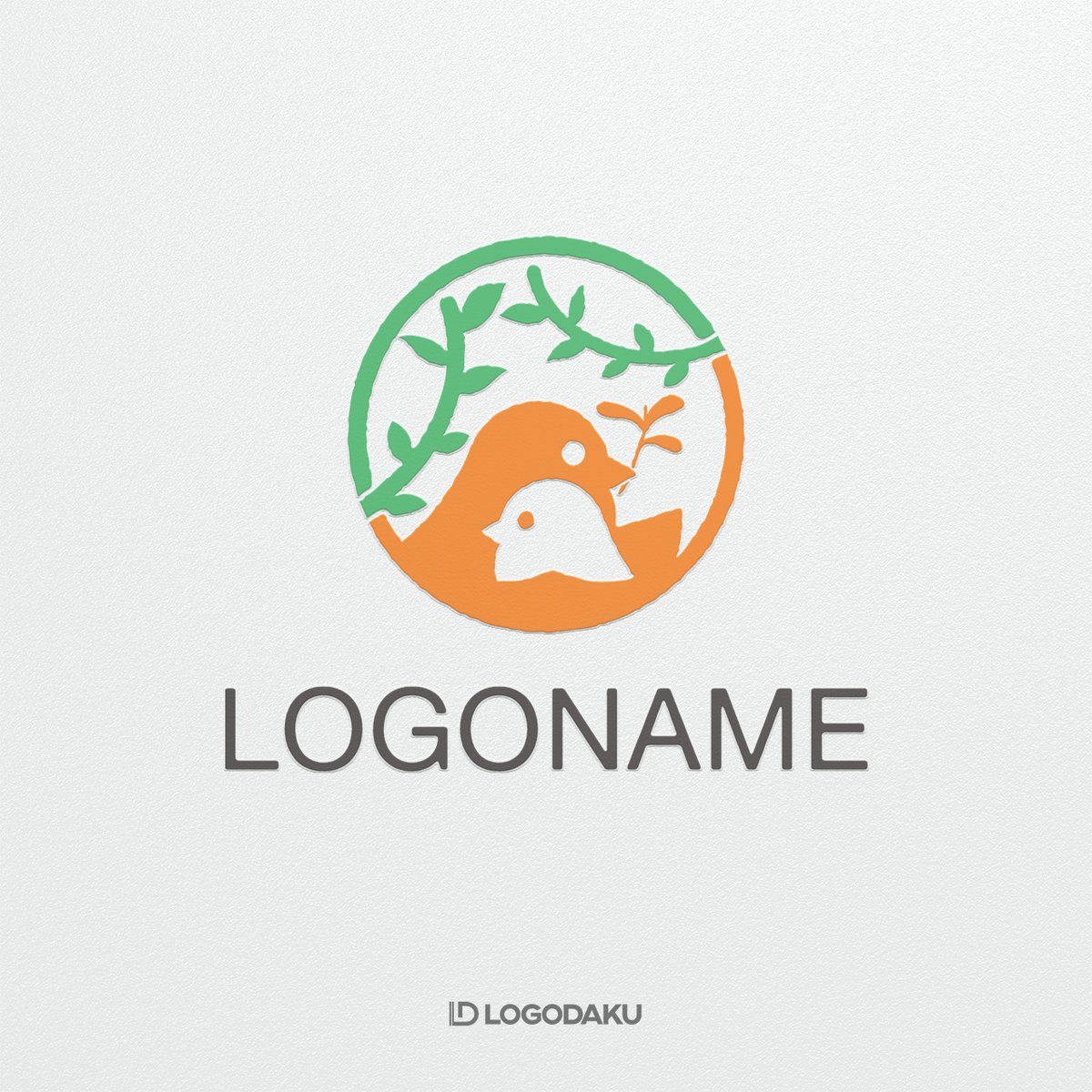 よりそうしるしの鳥のロゴ
#ロゴデザイン ＃著作権完全譲渡 #logodaku
logodaku.com/logo/22676/