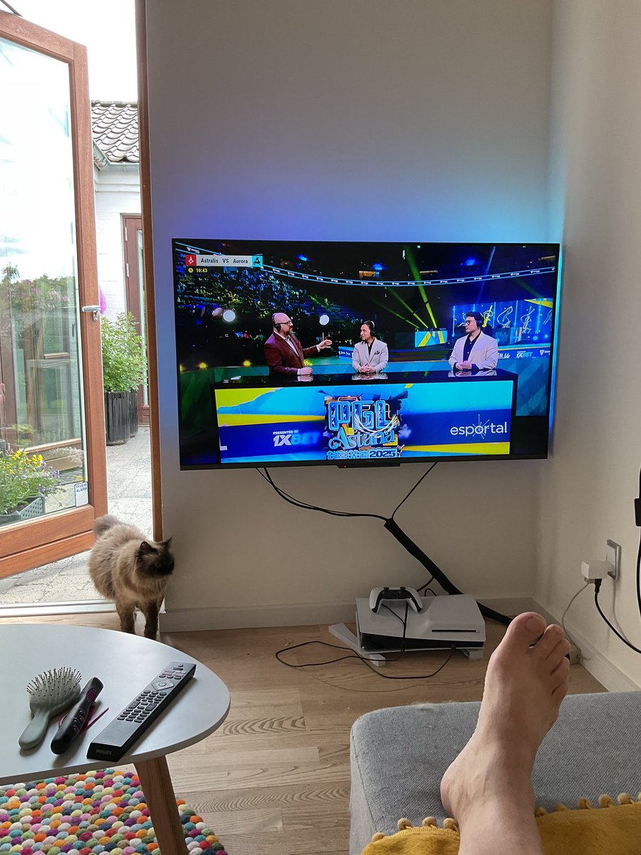 Terrassen er luget og der er kørt nyt sand på, bemærk den nye flamingo <a href="/rikkestenpigen/">Rikke Sten</a> .

Nu skal Holly og jeg se semifinalen mellem Astralis og Aurora.

GO Astralis!