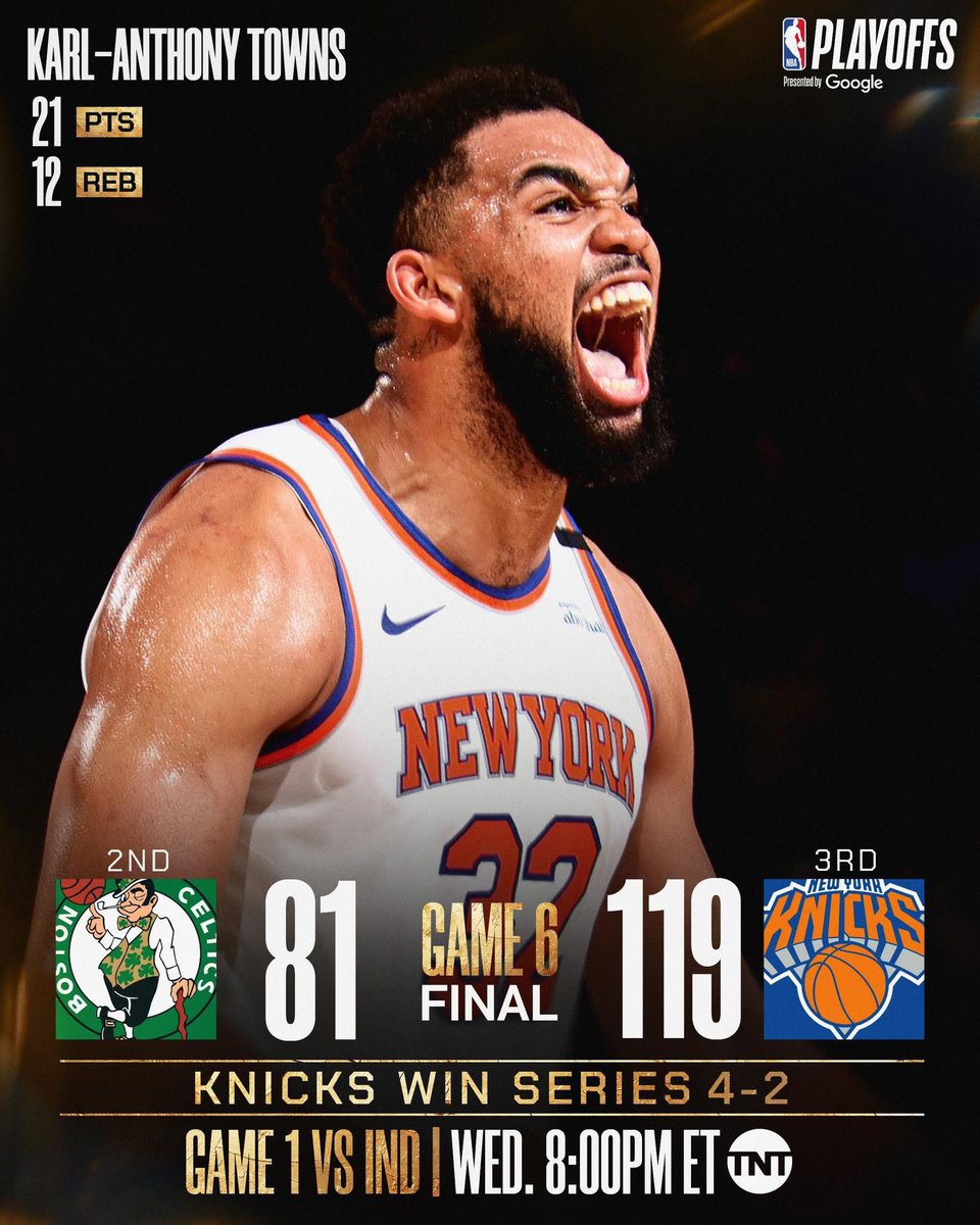bacotem71's tweet photo. Last night proved it—New York energy just hits different.”
#Knicks #NYC #NBAPlayoffs #Momentum https://t.co/42XRiPQdNl