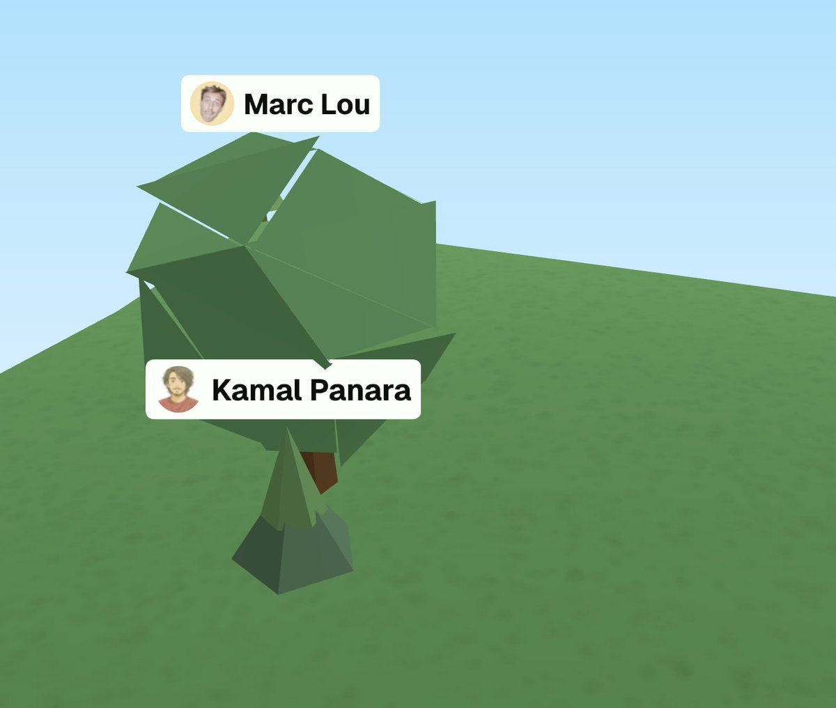codewithkamal's tweet photo. @besinpublic got my tiny tree near @marclou 's tree!! https://t.co/unQdpA8wxP