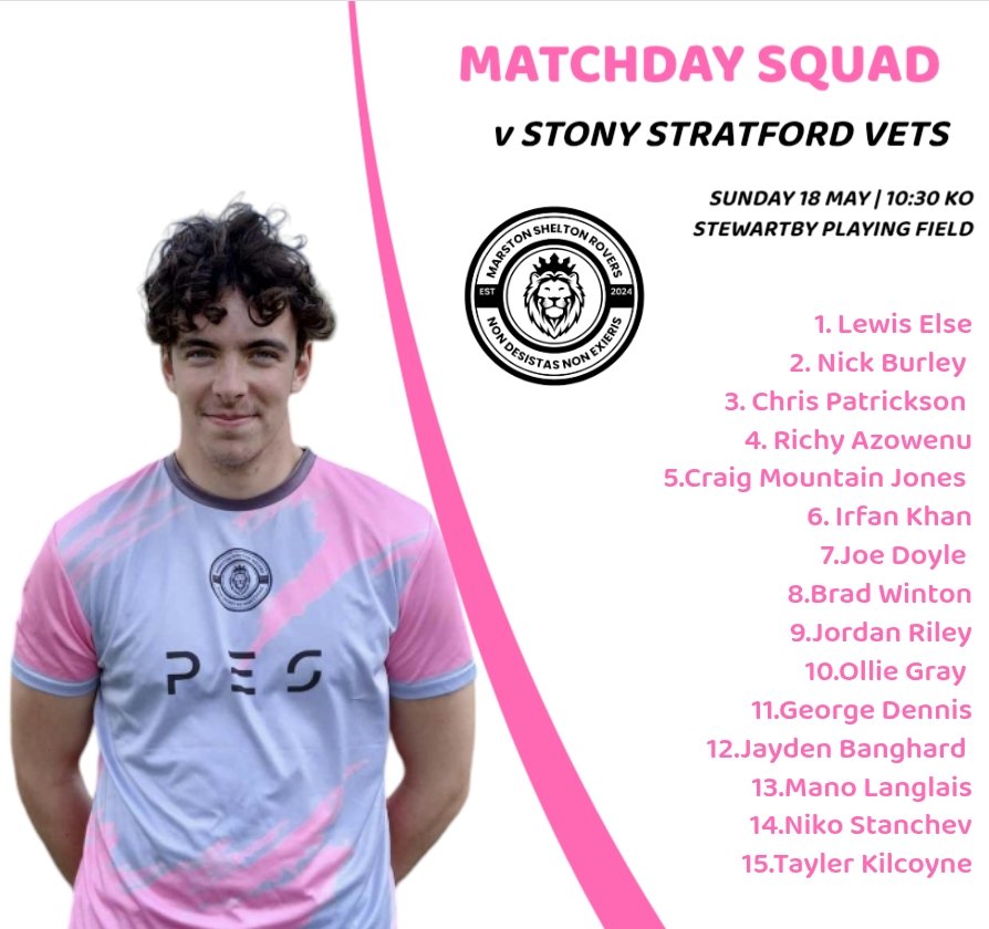 In our last game before Pre-Season starts, we take on Stony Stratford Vets.

Can <a href="/GkLewis_01/">Lewis Else</a> (AKA Mr Whippy) make it 3/3 clean sheets? 

Can MSR make it 3/3 wins?

We are expecting a difficult game against experienced players.