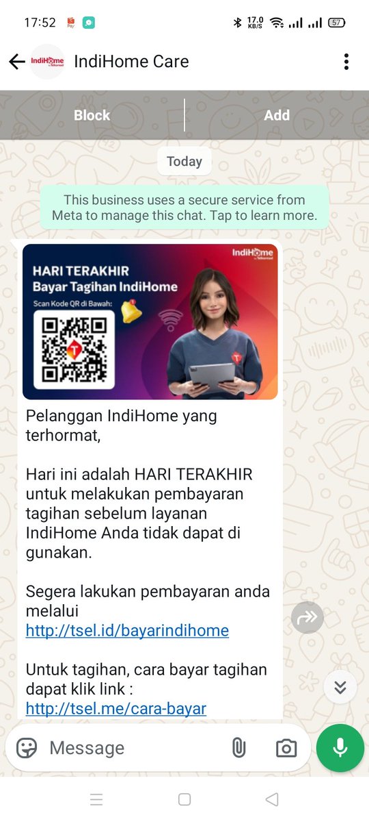 hendrayeyen's tweet photo. @IndiHome @IndiHomeCare  apakah batas pembayaran sdh berubah ???! https://t.co/sWWBlCjQbO