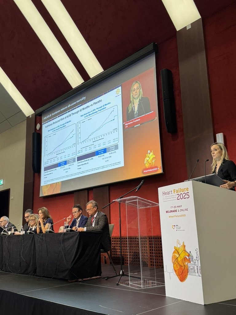 Muthu Vaduganathan (@mvaduganathan) on Twitter photo #HeartFailure2025 #LBCT by <a href="/MariannaFonta11/">Marianna Fontana</a>
#HELIOSB Recently FDA approved Vutrisiran RNAi therapeutic reduces mortality through 42 months in #ATTRCM
#MedIQHF2025 #HeartFailure2025 #LBCT by <a href="/MariannaFonta11/">Marianna Fontana</a>
#HELIOSB Recently FDA approved Vutrisiran RNAi therapeutic reduces mortality through 42 months in #ATTRCM
#MedIQHF2025